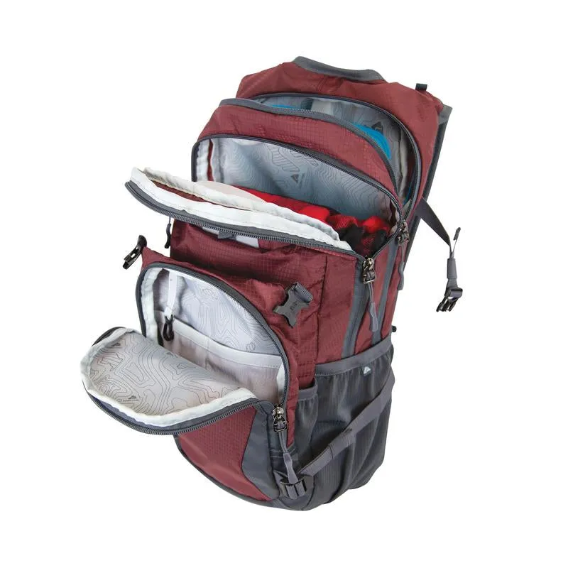OT Backpack 23L Reverdale Hydration Backpack, Claret/Greystone