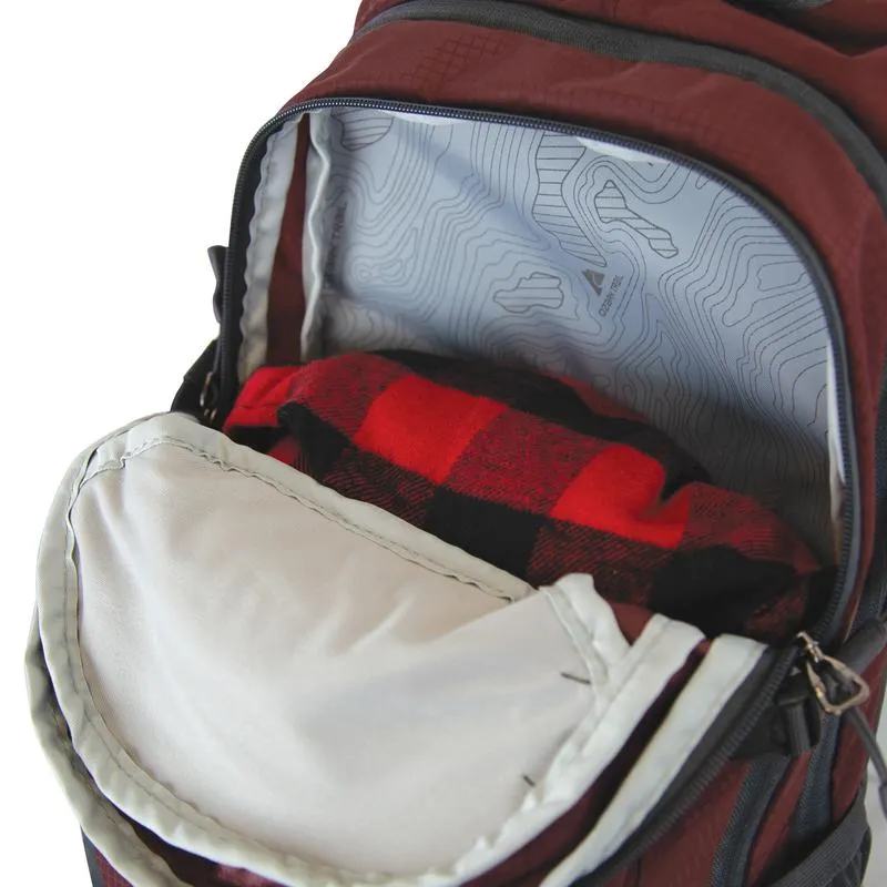 OT Backpack 23L Reverdale Hydration Backpack, Claret/Greystone