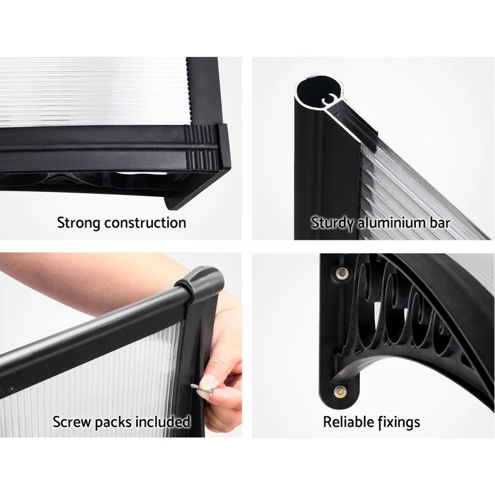 Outdoor DIY Door Window Awning French Style Cafe Canopy Sun Shield Rain Cover 1 x 1.5m