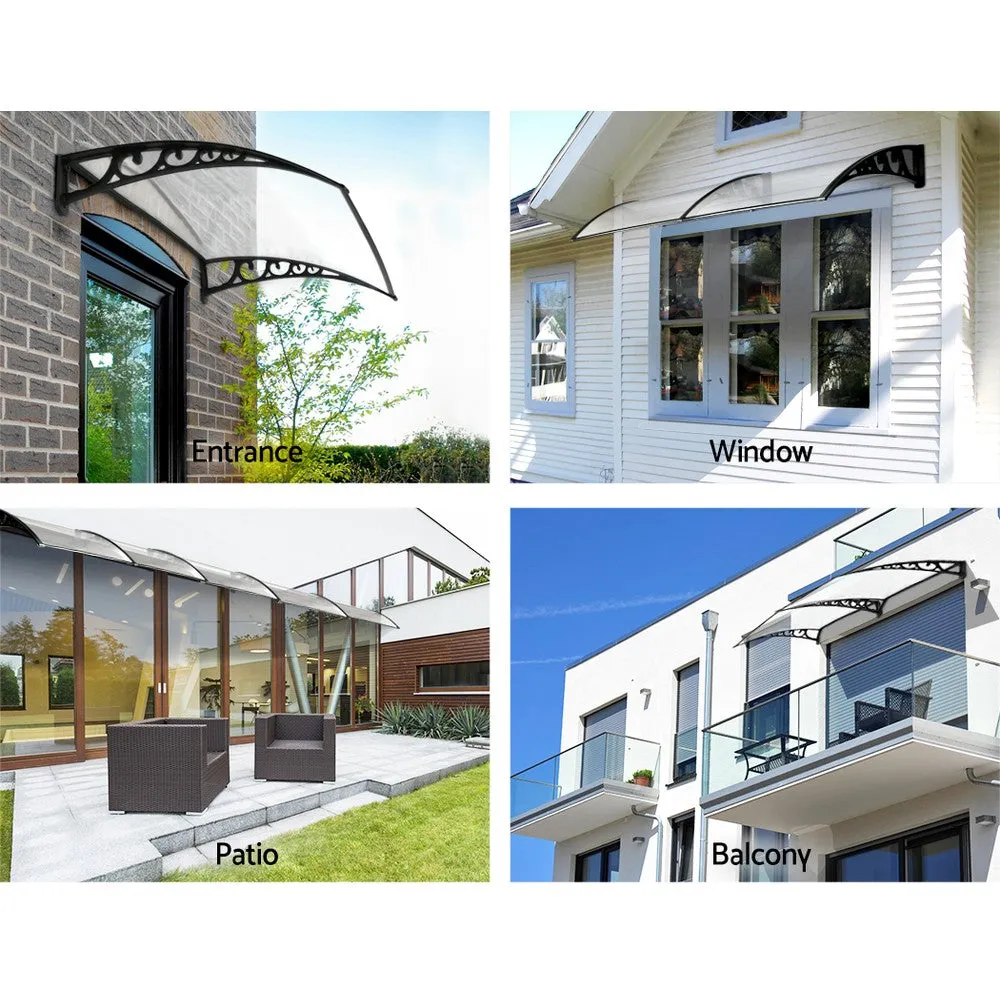 Outdoor DIY Door Window Awning French Style Cafe Canopy Sun Shield Rain Cover 1 x 4m