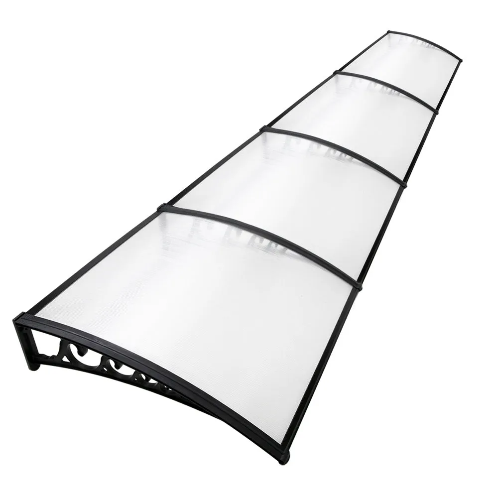 Outdoor DIY Door Window Awning French Style Cafe Canopy Sun Shield Rain Cover 1 x 4m