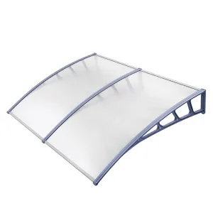 Outdoor DIY Door Window Awning French Style Cafe Canopy Sun Shield Rain Cover Grey 1.5mx2m