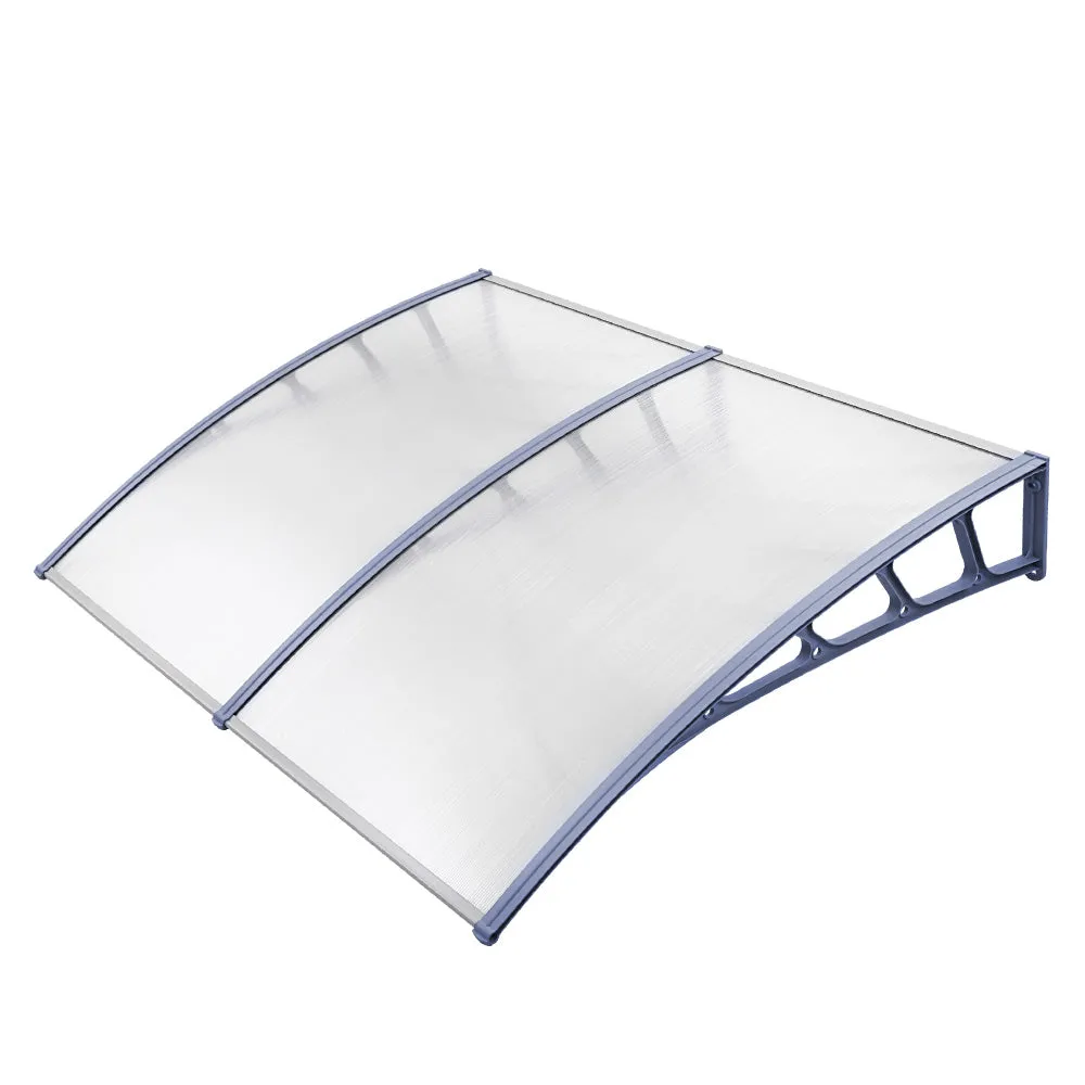 Outdoor DIY Door Window Awning French Style Cafe Canopy Sun Shield Rain Cover Grey 1.5mx2m