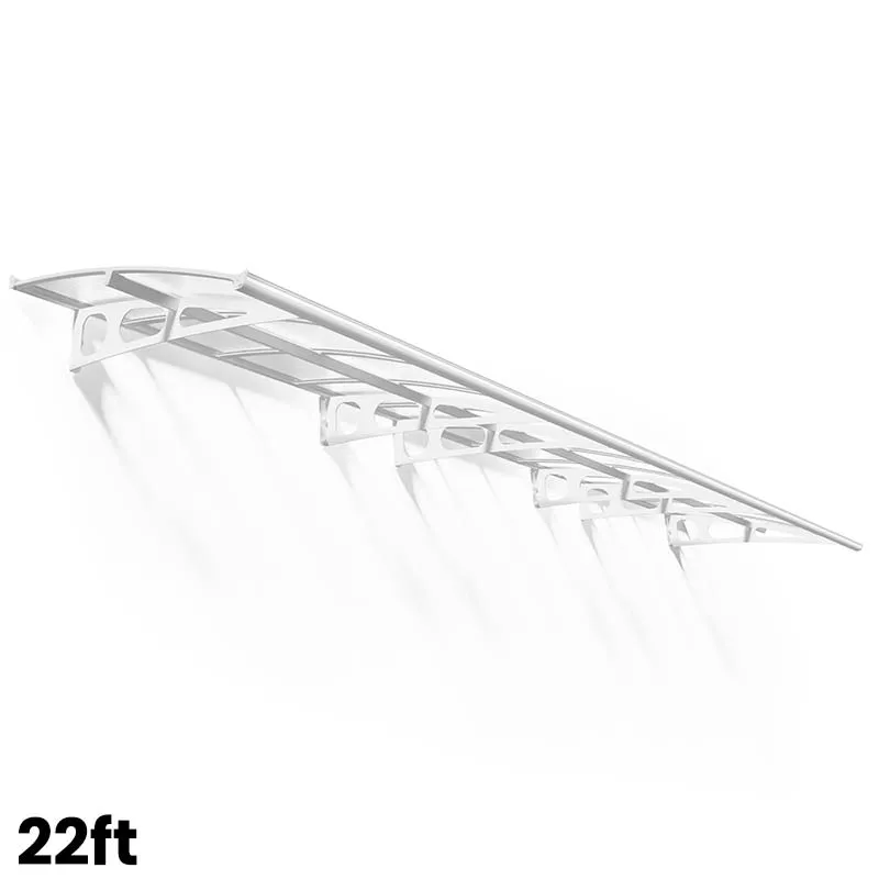 Palram Canopia Bordeaux Door Canopy White Mist