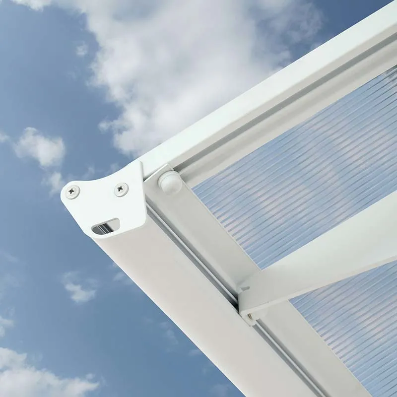 Palram Canopia Bordeaux Door Canopy White Mist
