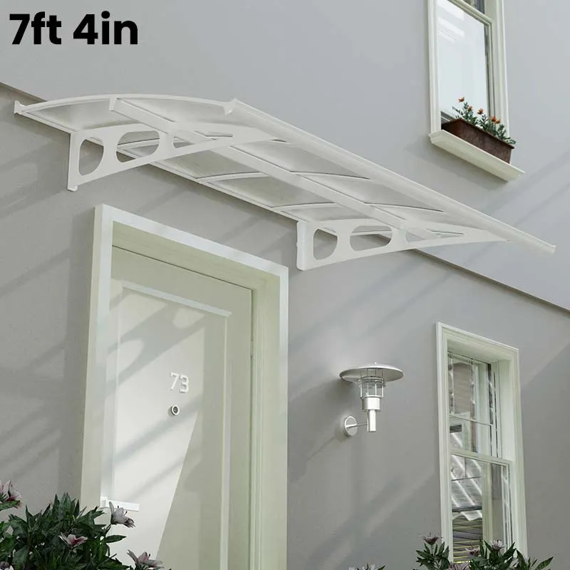 Palram Canopia Bordeaux Door Canopy White Mist