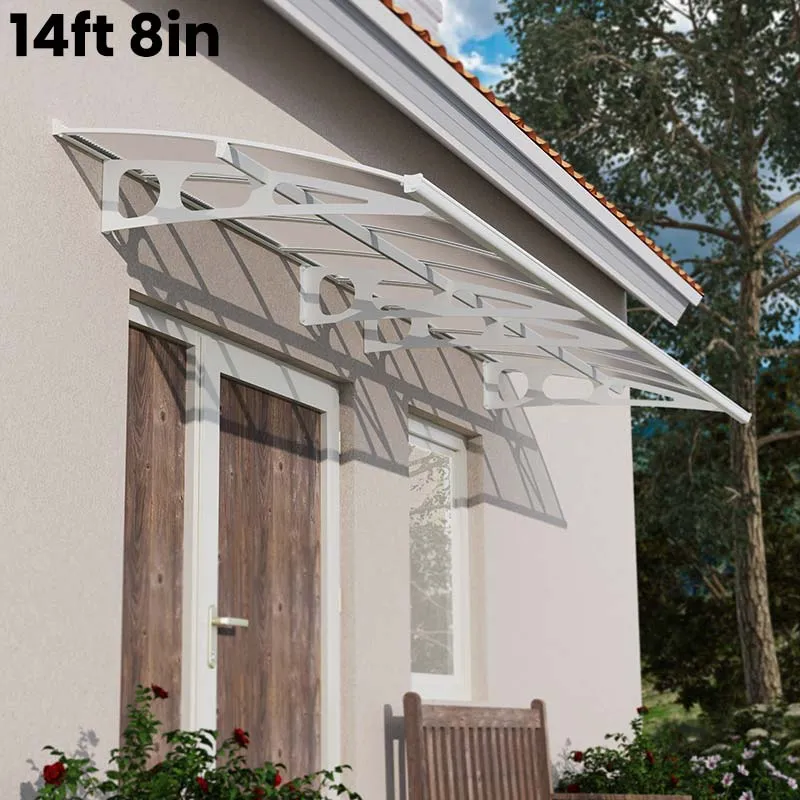 Palram Canopia Bordeaux Door Canopy White Mist