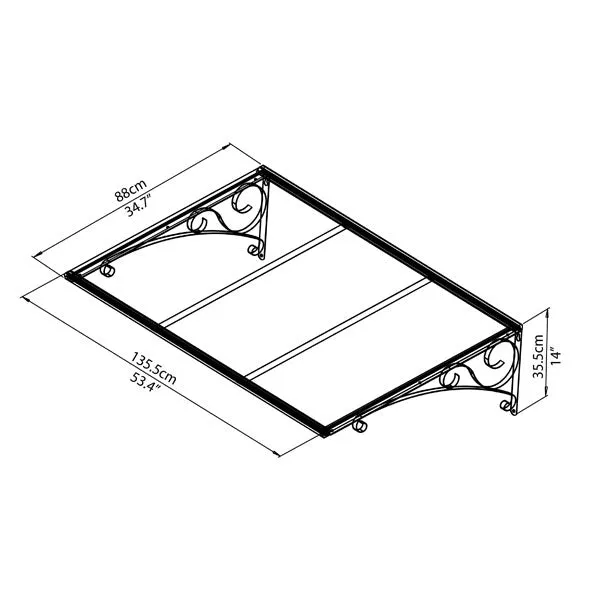 Palram Canopia Venus Door Canopy