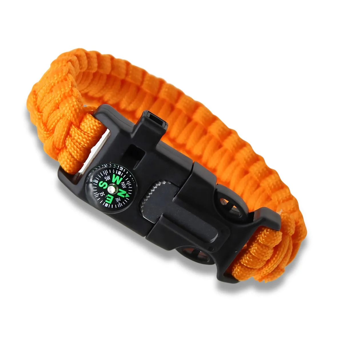 Paracord Multi-functional 5 in 1 Survival Bracelet - Orange