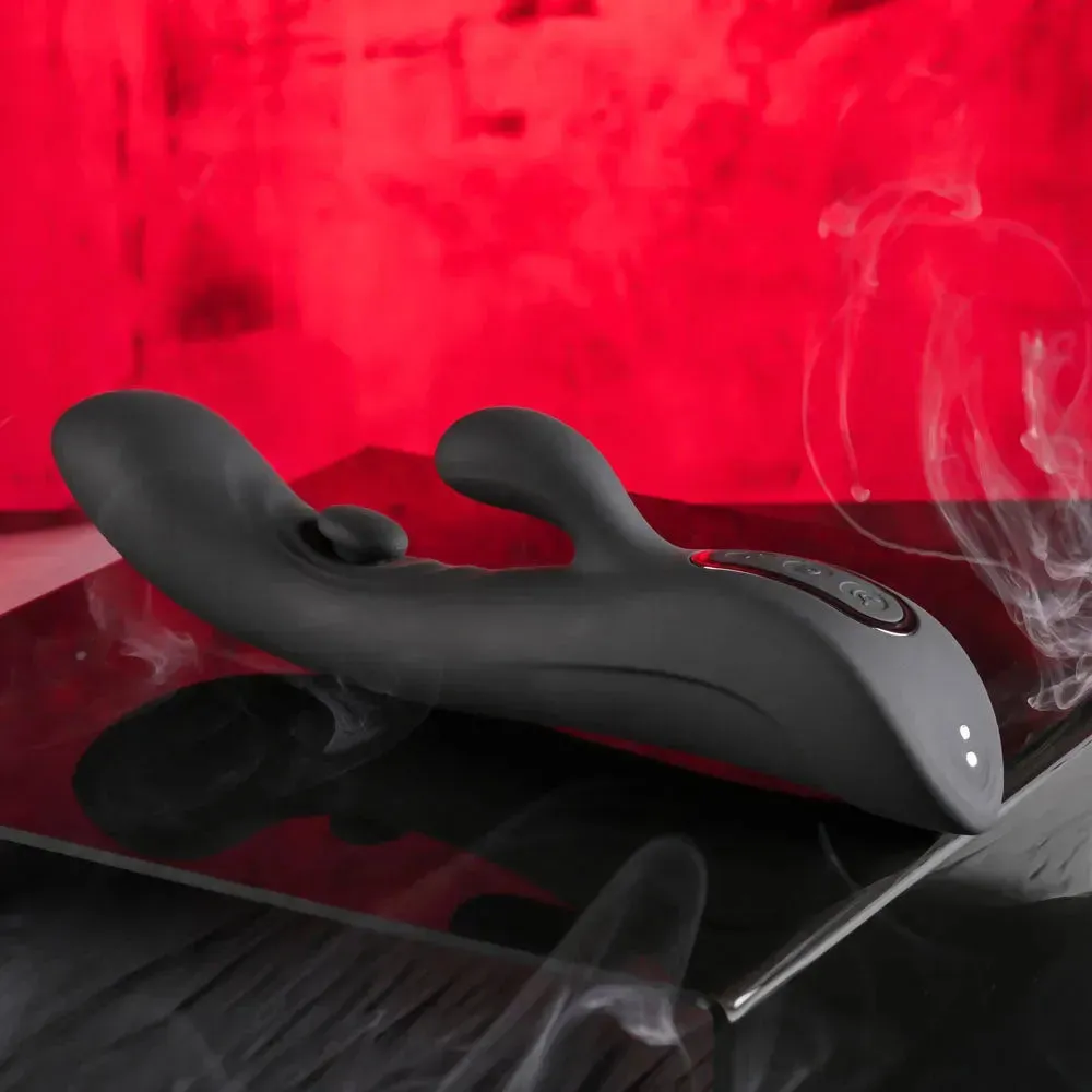 Playboy Pleasure THATS THE SPOT -  23.3 cm USB Rechargeable Rabbit Vibrator with G-Spot Tapper