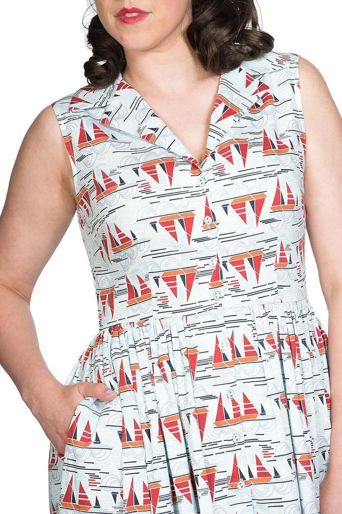 Sail Away Collar Dress