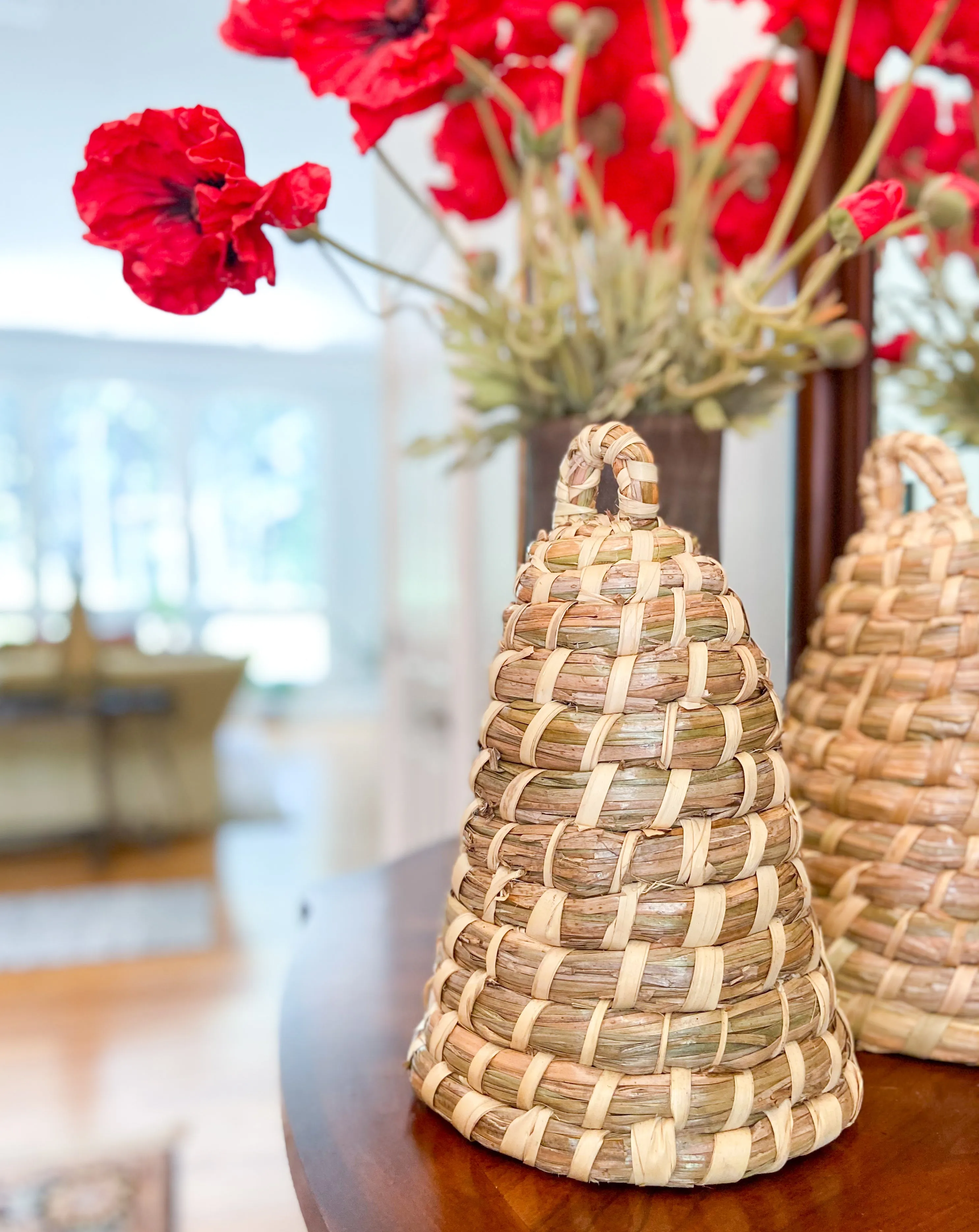Seagrass Bee Hive Basket - 2 Piece Set