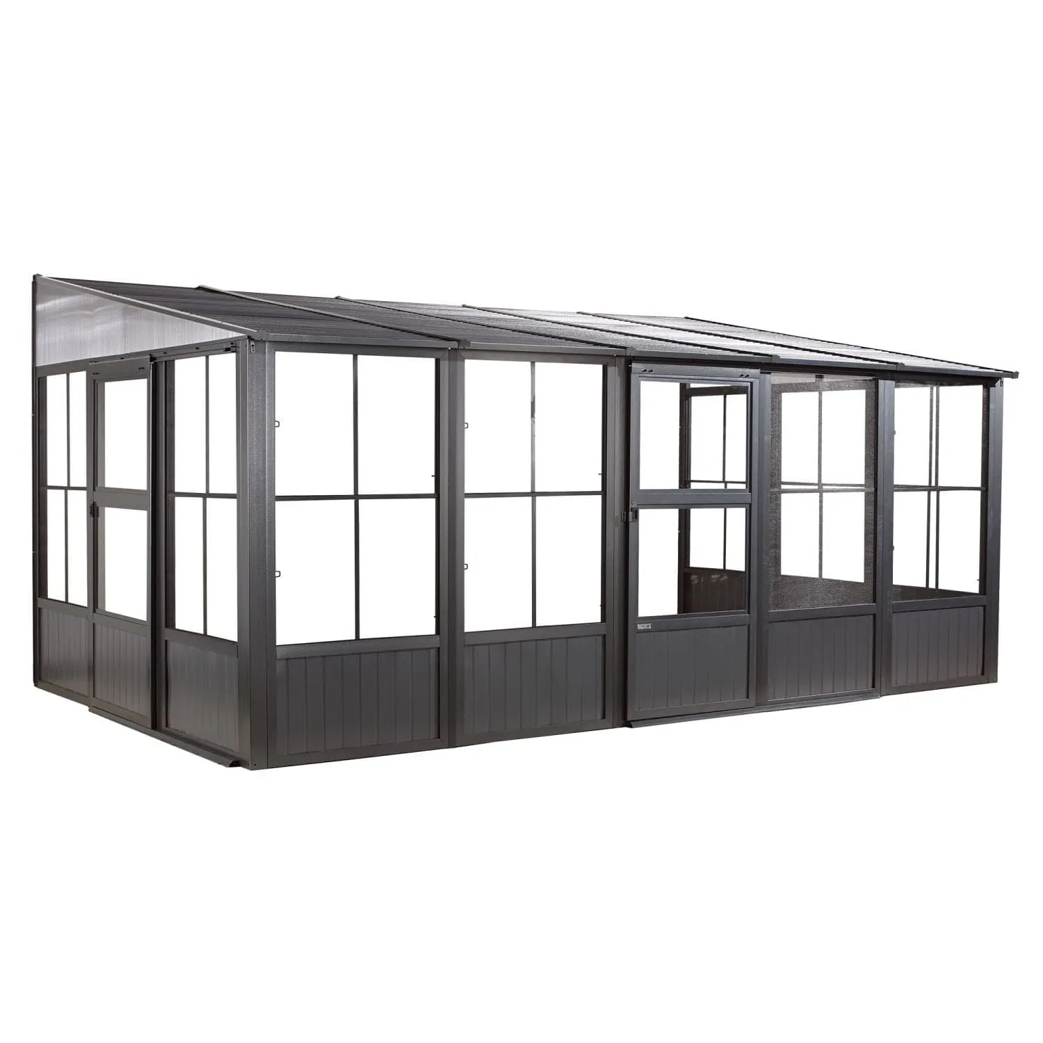 Sojag | Charleston Wall Solarium 10x16 ft Steel Roof