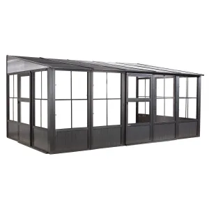 Sojag | Charleston Wall Solarium 10x16 ft Steel Roof