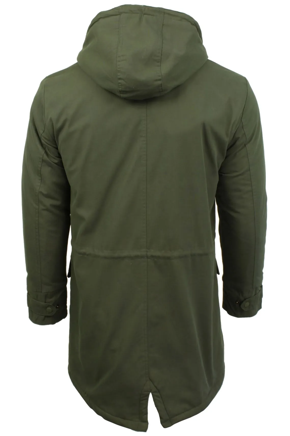 Spellman Borg Lined Parka Jacket in Khaki  - Tokyo Laundry