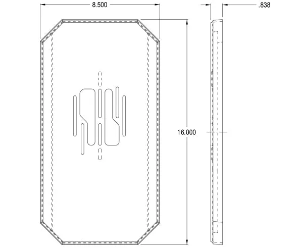 Super MEGA Siding Plate For Large Fixtures or Coach Lamps.