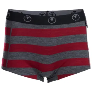 Womens Merino 180 Hipster Shorts (Smoke/Red)