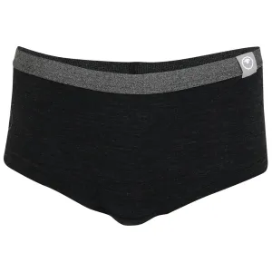 Womens Merino Blend 160 Hipster Knickers (Black Melange)