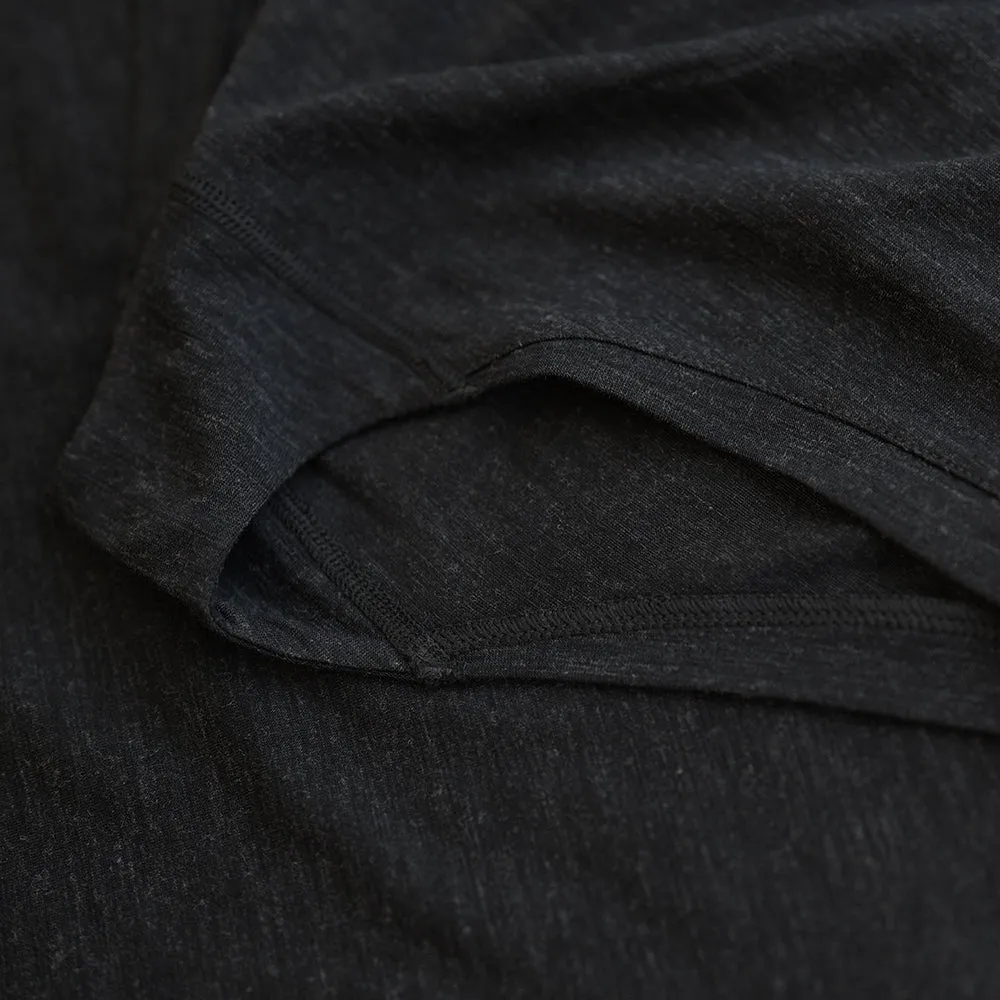 Womens Merino Blend 160 Hipster Knickers (Black Melange)